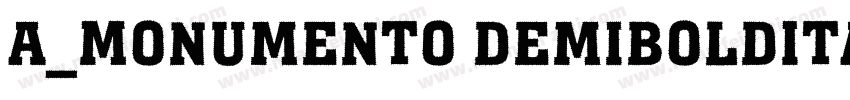 a_Monumento DemiBoldItalic字体转换